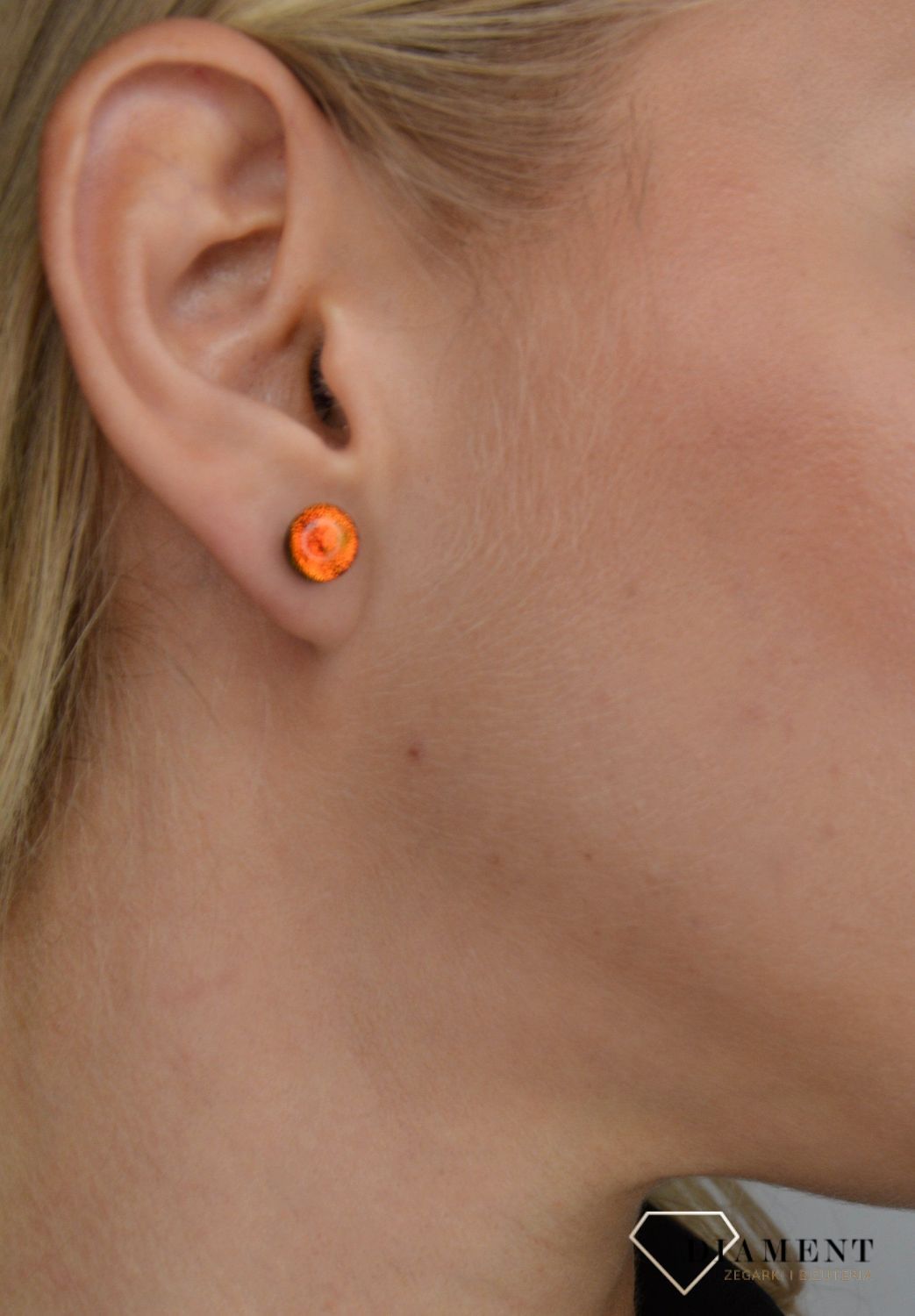 Kolczyki srebrne szkło weneckie Murano 02.jpg